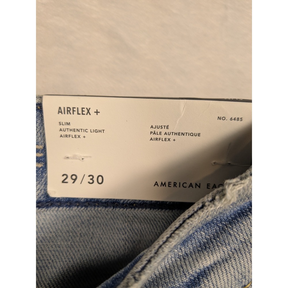 American Eagle Outfitters Womens Slim Authentic Airflex Jeans 29x29 Distressed - Picture 6 of 14